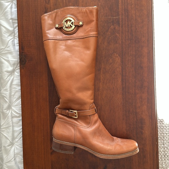 MICHAEL KORS Stockard Leather Tall Riding Boot - Picture 5 of 7